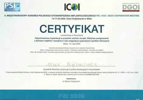 Michał Hajdukiewicz — Natychmiastowa implantacja