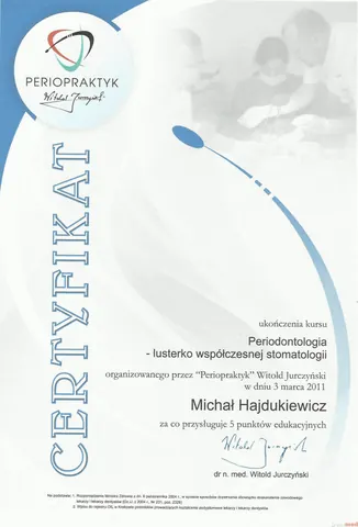 Michał Hajdukiewicz — Periodontologia