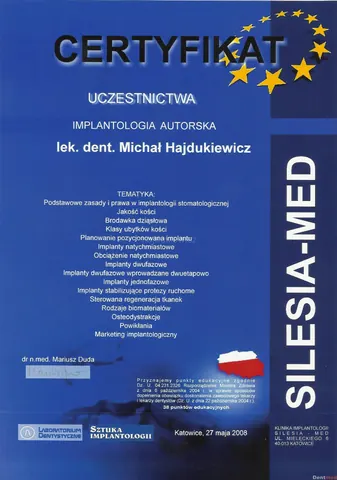 Michał Hajdukiewicz — Implantologia autorska