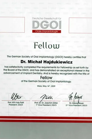 Michał Hajdukiewicz — Fellowship DGOI — 2009